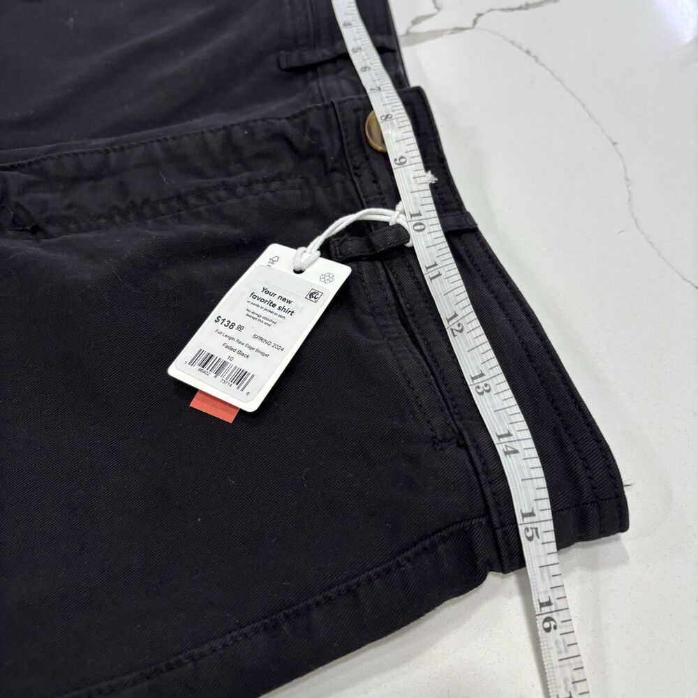 Marine Layer Pants Womens Size 10 Black Raw Edge Bridget High Rise Wide Leg NWT - Picture 4 of 6